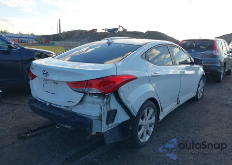 2011 Hyundai Elantra Limited z USA, uszkodzony, nr VIN 5NPDH4AE1BH019383